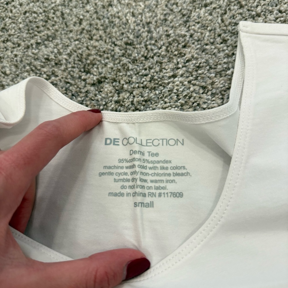 Downeast White Demi Tee - Picture 4 of 8
